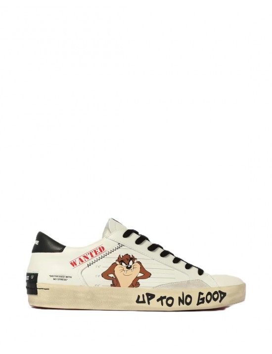 scarpe crime london UOMO BIANCHE - 77008AA8.10 vista laterale