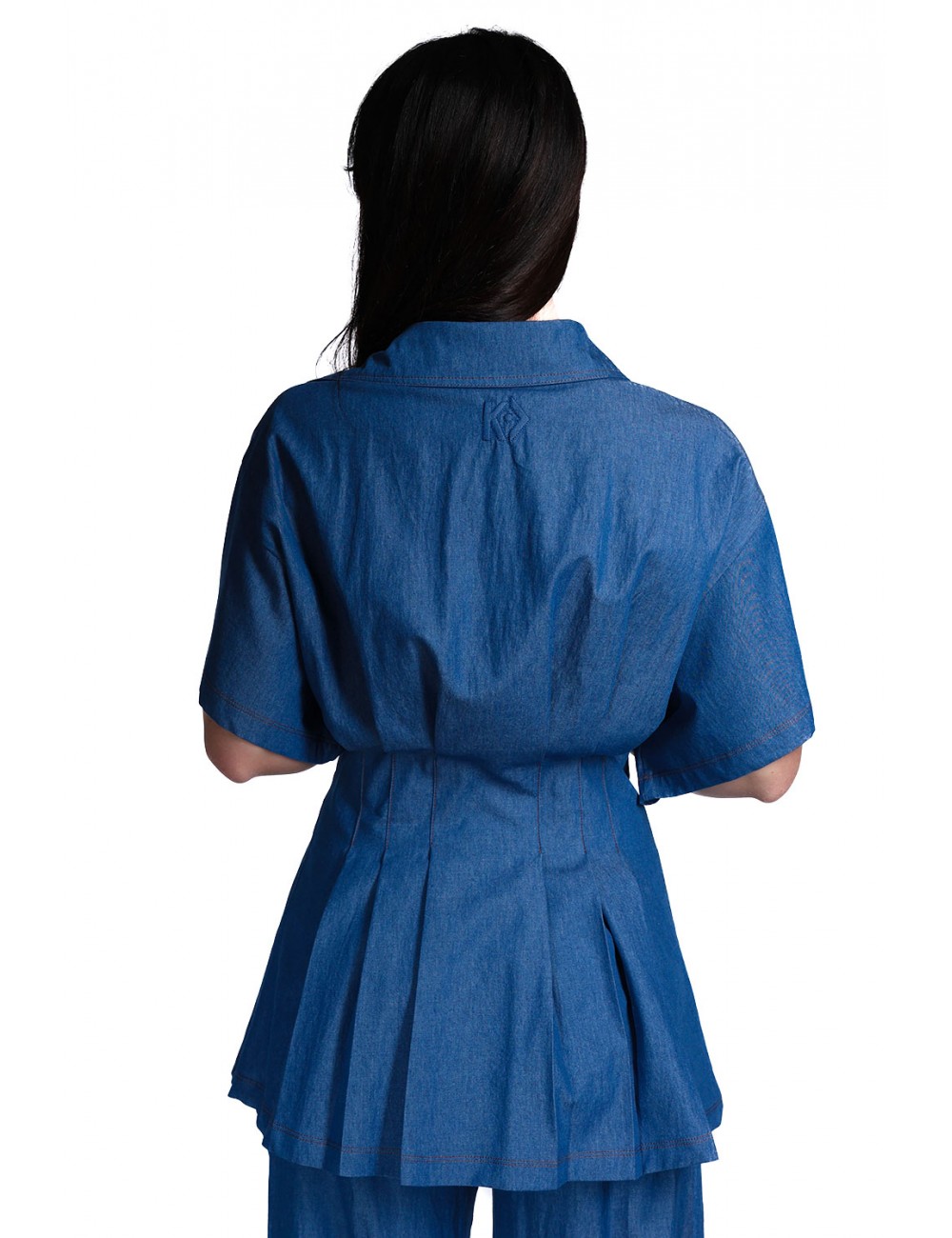 camicia kostumn°1 DONNA BLU - KE2682 vista posteriore