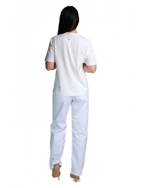 jeans jijil DONNA 0001 BIANCO - JPE26PJ090 vista completo posteriore