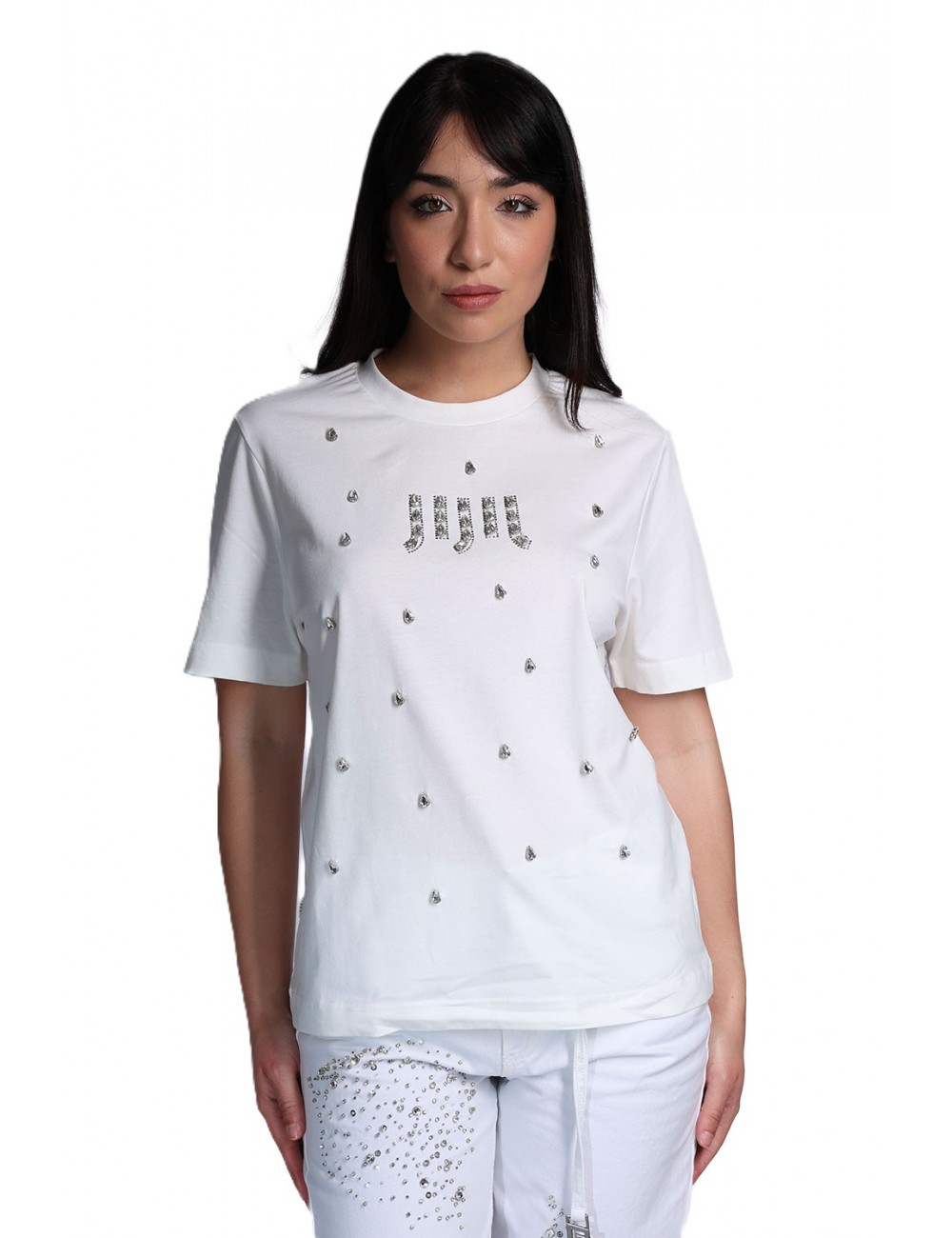 t-shirt jijil DONNA 0001 BIANCA - JPE26TS005 vista frontale