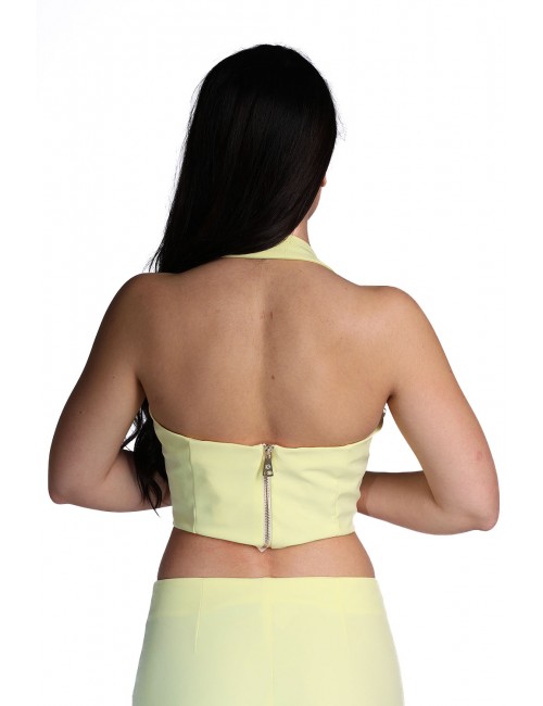 top kostumn°1 DONNA GIALLINO - KE2699 vista posteriore