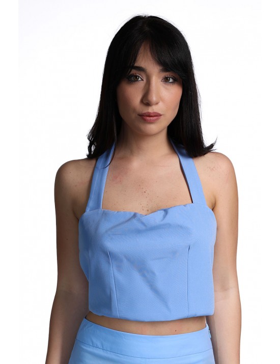 top kostumn°1 DONNA AZZURRO JEANS - KE2699  vista frontale