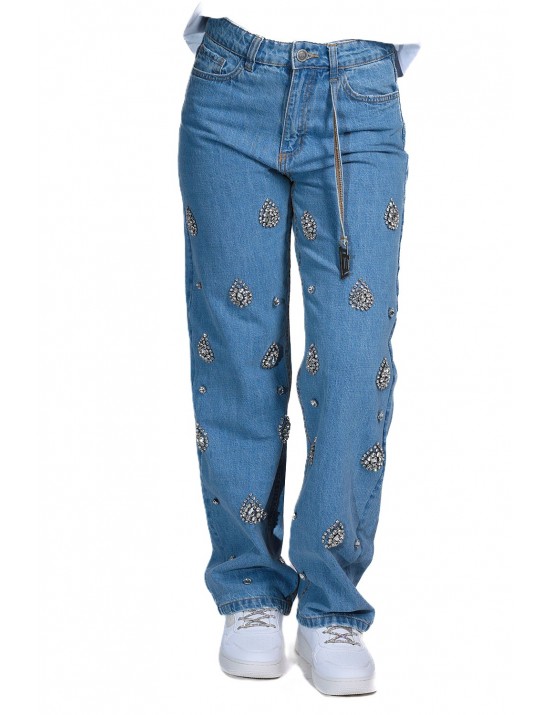 jeans jijil DONNA 0437 DENIM VINTAGE - JPE26PJ003 vista frontale