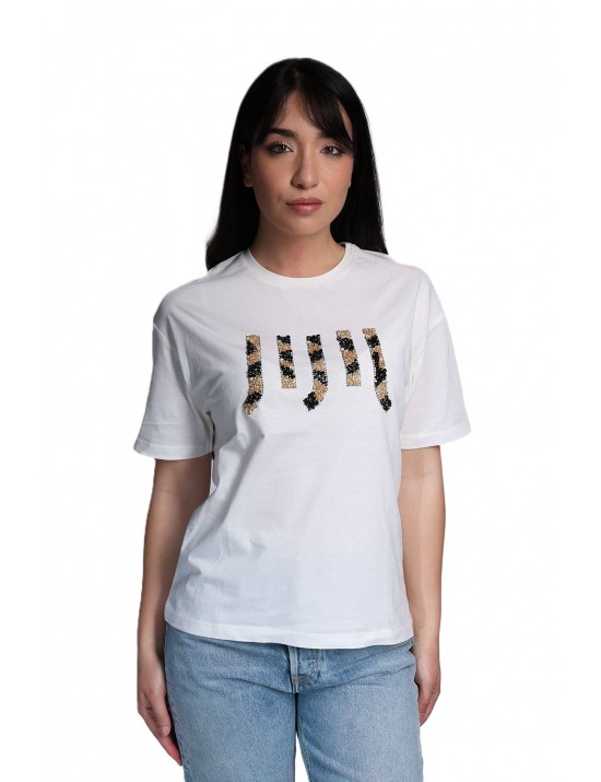 t-shirt jijil DONNA 0008 PANNA - JPI25TS084 vista frontale