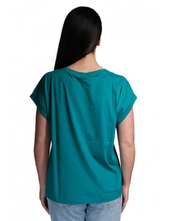 t-shirt jijil DONNA VERDE 1021 LAGUNA - JPE25TS336 vista frontale