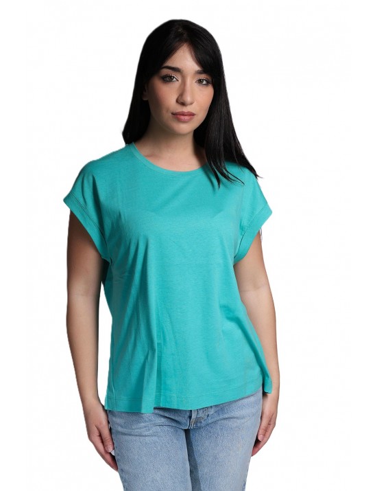 t-shirt jijil DONNA 0050 VERDE SMERALDO - JPE25TS336 vista frontale