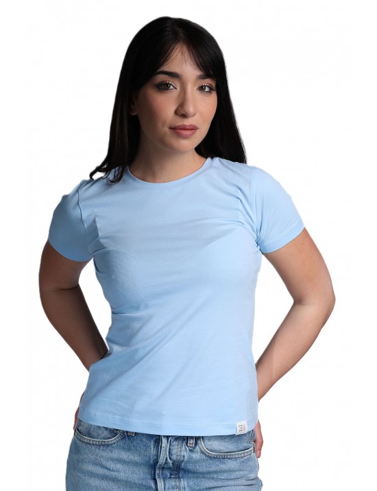 t-shirt peuterey DONNA AZZURRA 290 - MENTA 04 - PED5664 vista frontale