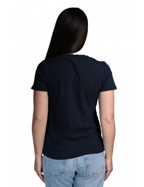 t-shirt sun68 DONNA 07 NAVY BLUE - T36203 vista frontale