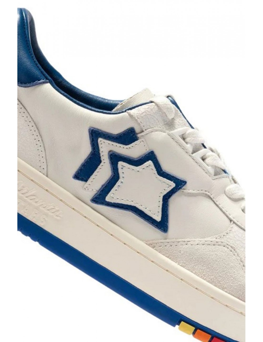 scarpe atlantic stars UOMO 0105 WHITE E BLU - BROK2020 - BROOKLYN vista dettaglio