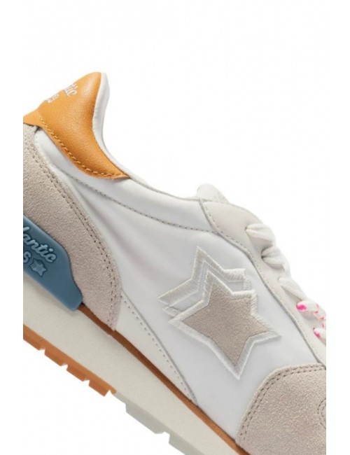 scarpe atlantic stars UOMO 0121 WHITE E ORANGE - COLO5010M - COLORADO vista dettaglio