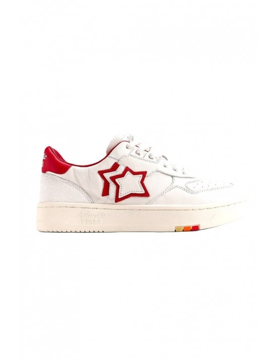 SCARPE ATLANTIC STARS UOMO 1020 WHITE E RED - BROK2020 - BROOKLYN  - 1