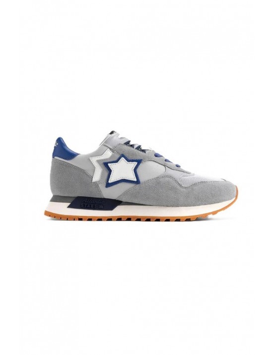 scarpe atlantic stars UOMO 0111 WHITE E GREY - DRAC1010 - DRACO vista laterale