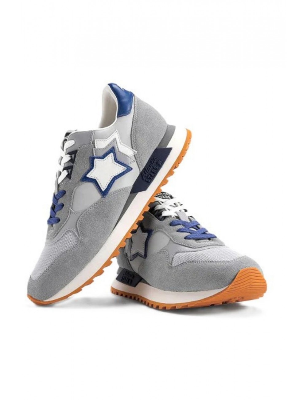 scarpe atlantic stars UOMO 0111 WHITE E GREY - DRAC1010 - DRACO vista frontale 2