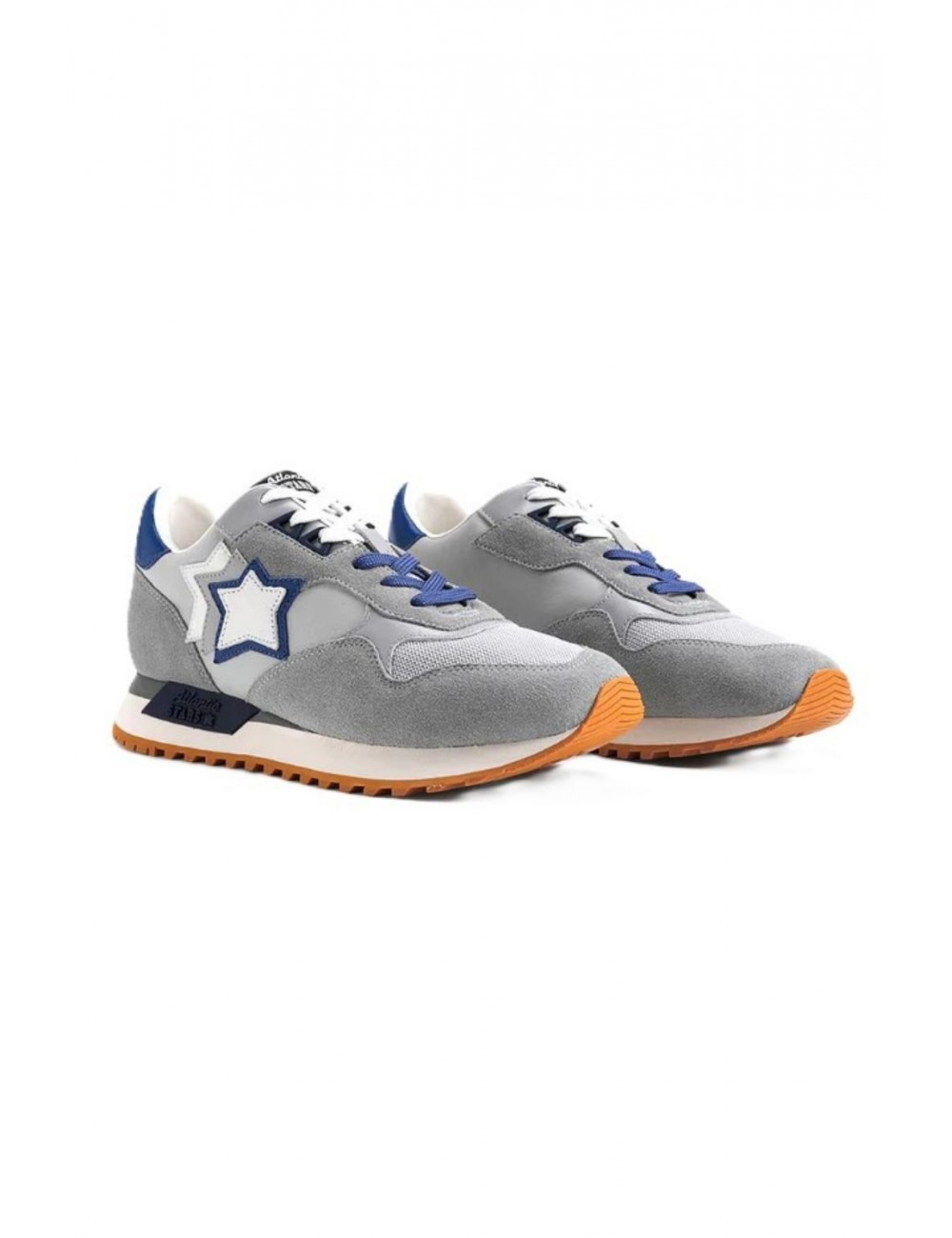 scarpe atlantic stars UOMO 0111 WHITE E GREY - DRAC1010 - DRACO vista frontale