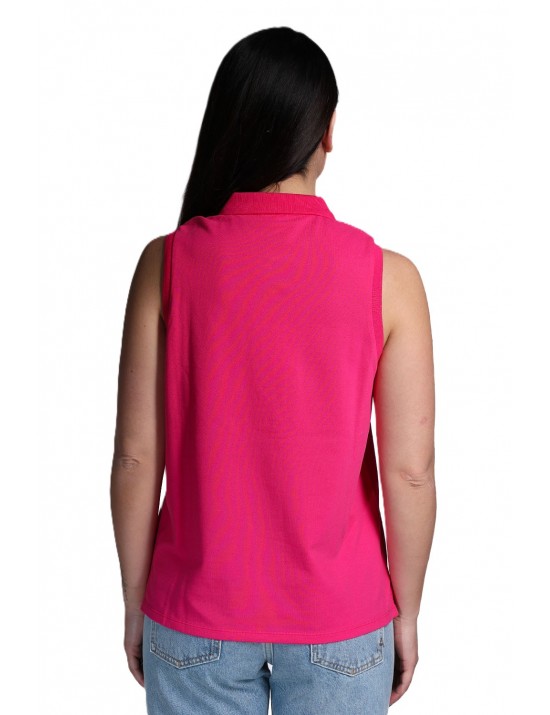 polo sun68 DONNA 20 FUXIA - A35203 vista frontale