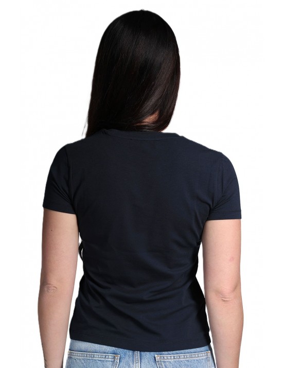 t-shirt peuterey DONNA BLU 215 - MENTA 04 - PED5664 vista frontale
