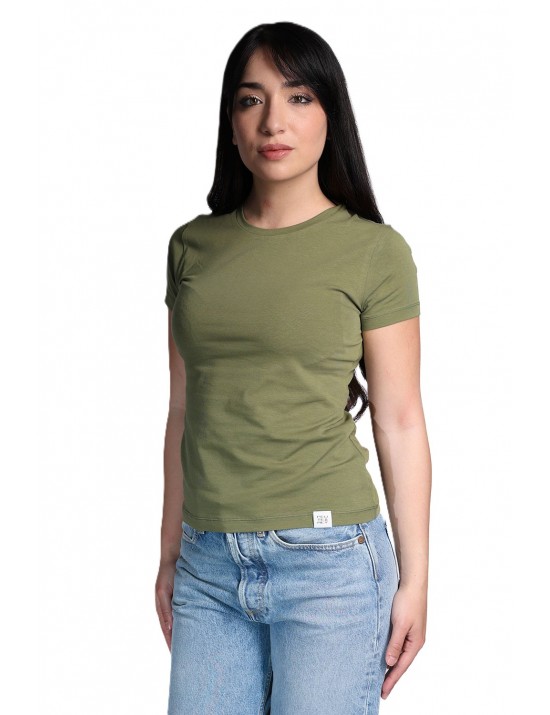 t-shirt peuterey DONNA VERDE 471 - MENTA 04 - PED5664 vista frontale