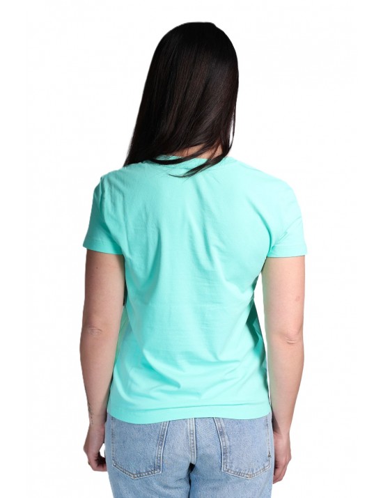 t-shirt moschino DONNA VERDE ACQUA 0373 - V6A0701 - 4410 vista frontale