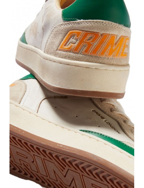 scarpe crime london UOMO BIANCHE - CHELSEA - 14200PP7.10 vista dettaglio posteriore