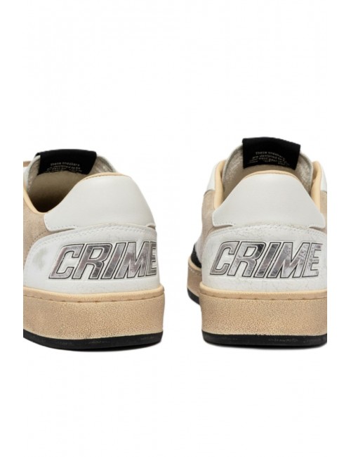 scarpe crime london UOMO BIANCHE - CHELSEA - 19200PP8.10 vista tallone posteriore