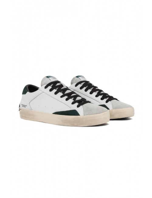 scarpe crime london UOMO BIANCHE - DISTRESSED - 15007AA7.10 vista frontale
