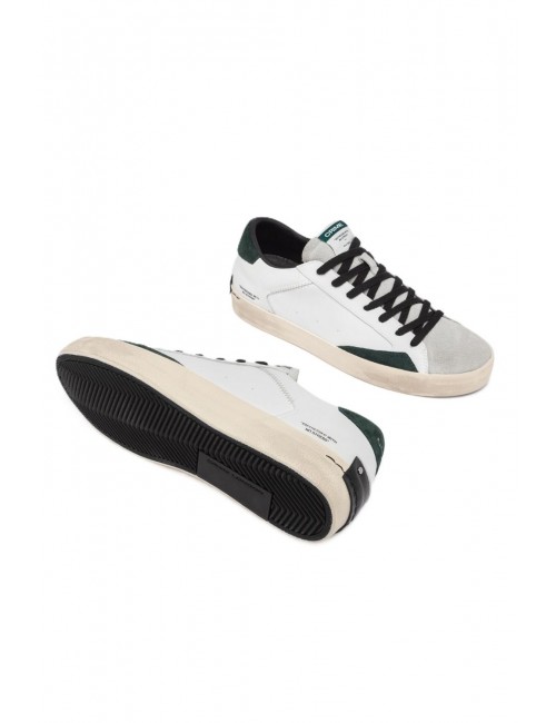 scarpe crime london UOMO BIANCHE - DISTRESSED - 15007AA7.10 vista dettagli