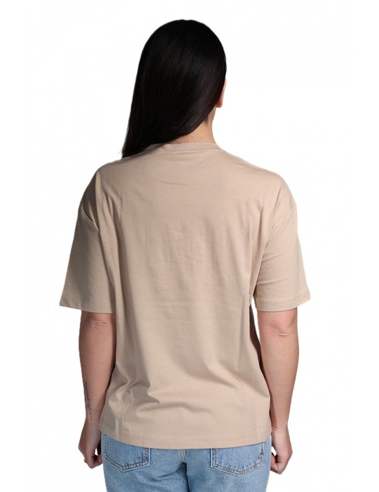 t-shirt jijil DONNA BEIGE 0913 VANIGLIA - JPI25TS084 vista frontale