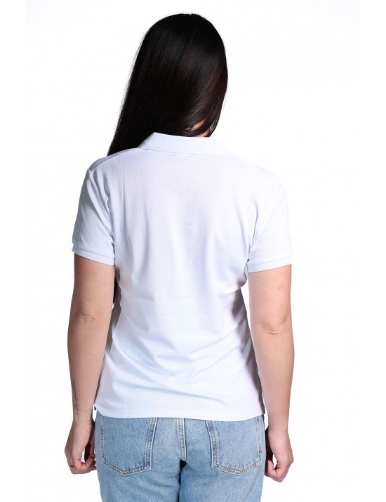 polo sun68 DONNA 01 BIANCO - A36202 vista frontale