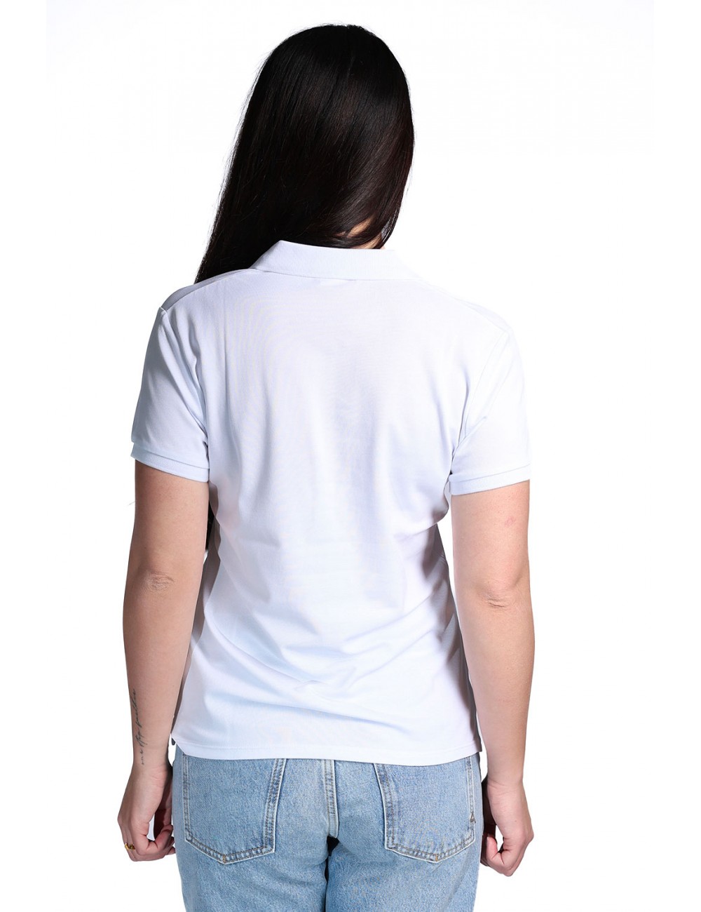 polo sun68 DONNA 01 BIANCO - A36202 vista frontale