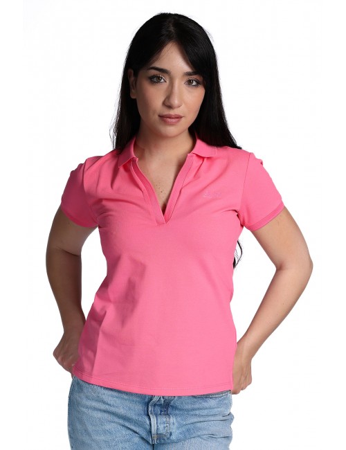 polo sun68 DONNA 20 FUXIA - A36202 - vista frontale