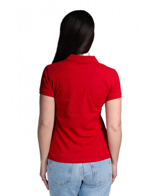 polo sun68 DONNA 10 ROSSA - A36202 vista posteriore