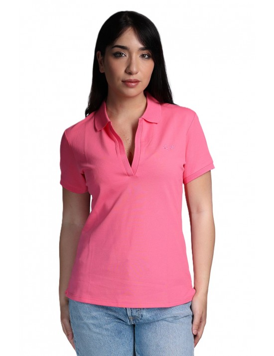 polo sun68 DONNA 20 FUXIA - A36202 - vista frontale 2
