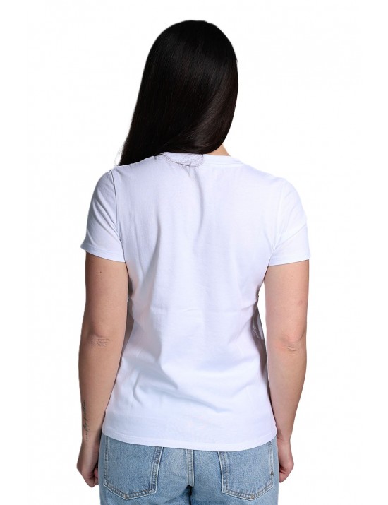 t-shirt sun68 DONNA 01 BIANCA - T36203 vista frontale