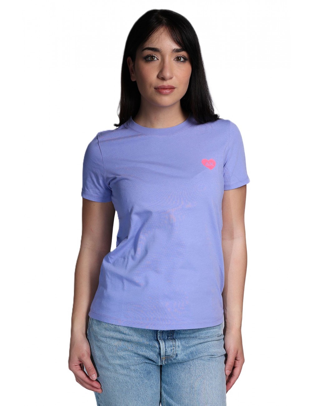 tshirt sun68 DONNA 24 LILLA - T36203 - vista frontale