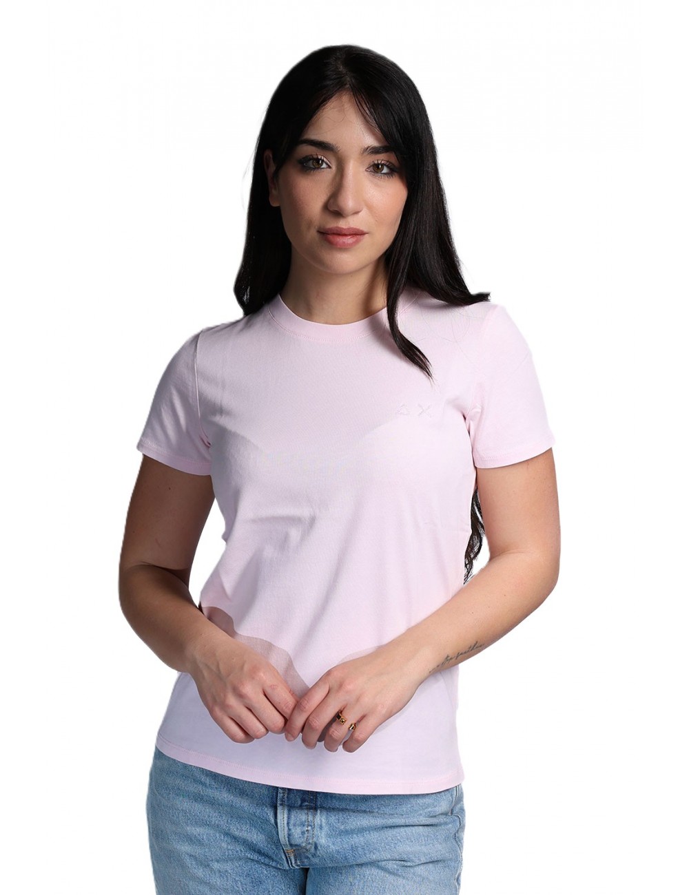 t-shirt sun68 DONNA 04 ROSA - T36201 vista frontale