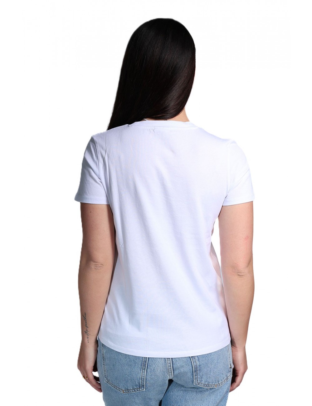t-shirt sun68 DONNA 01 BIANCA - T36201 vista frontale