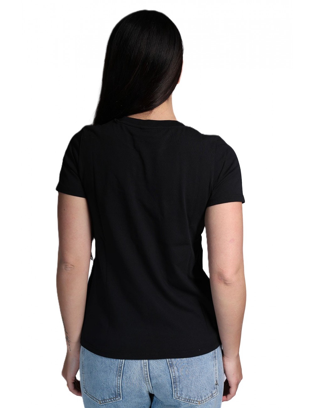 t-shirt sun68 DONNA 11 NERA - T36203 vista frontale