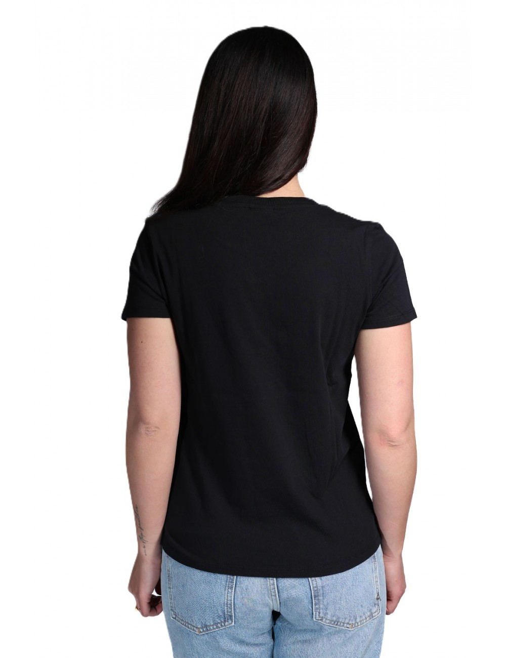 t-shirt sun68 DONNA 11 NERA - T36201 - vista frontale