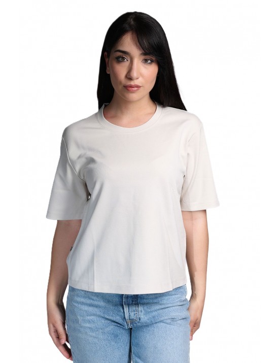 t-shirt jijil DONNA 0023 BEIGE - JPE25TS339 - vista frontale