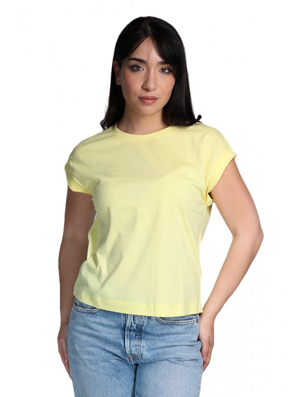 t-shirt jijil DONNA 0037 GIALLA - JPE25TS336 - vista frontale