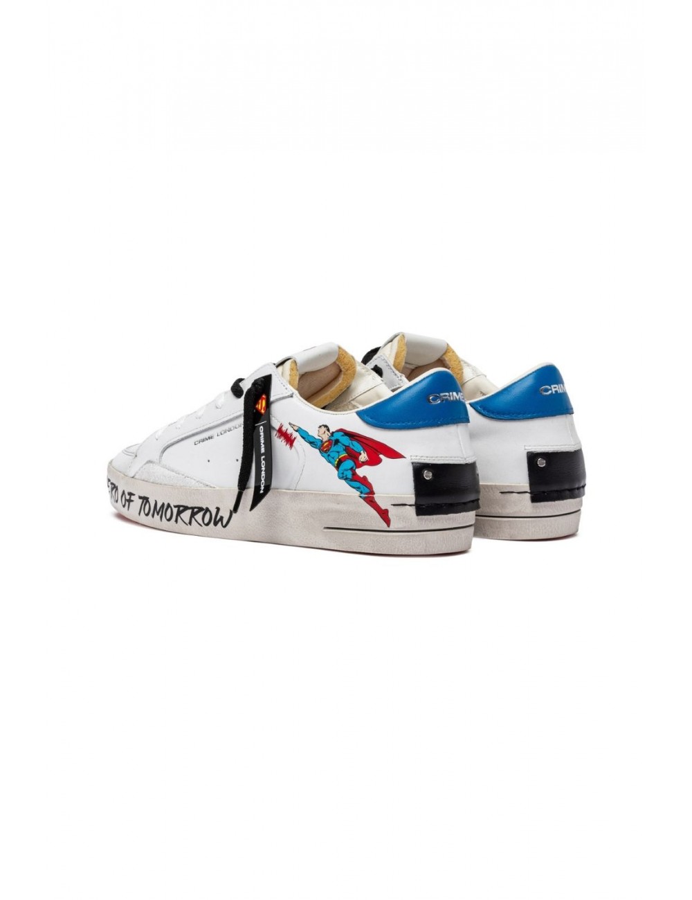 scarpe crime london UOMO BIANCHE - 77250PP7.10 vista posteriore
