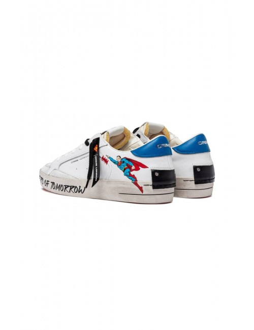 scarpe crime london UOMO BIANCHE - 77250PP7.10 vista posteriore