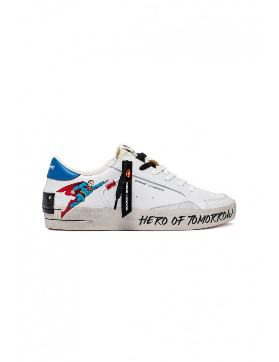 scarpe crime london UOMO BIANCHE - 77250PP7.10 vista laterale