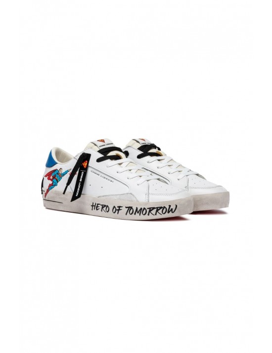 scarpe crime london UOMO BIANCHE - 77250PP7.10 vista laterale