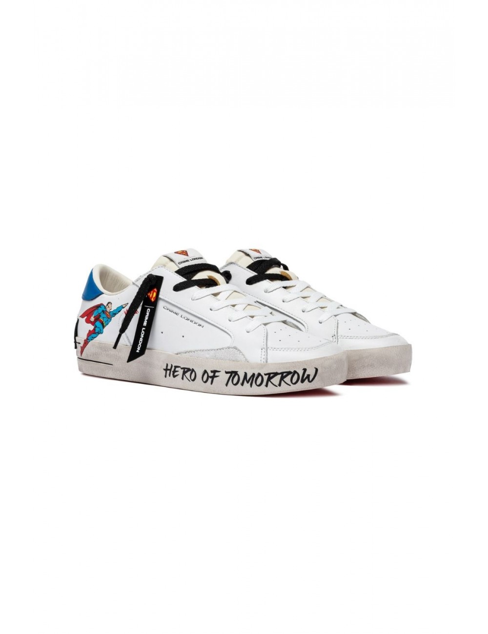 scarpe crime london UOMO BIANCHE - 77250PP7.10 vista frontale