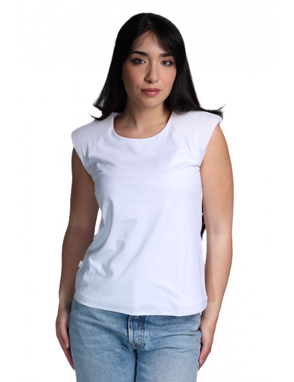 t-shirt jijil DONNA 0001 BIANCA - JPE22TS104 vista frontale
