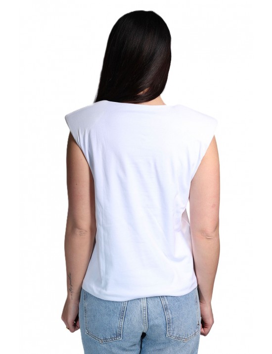 t-shirt jijil DONNA 0001 BIANCA - JPE22TS104 vista frontale