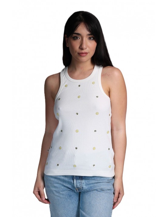 canotta jijil DONNA 0001 BIANCA - JPE26CN358 vista frontale