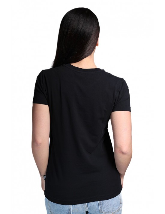 t-shirt moschino DONNA NERA  0555 - V6A0701 - 4410 vista frontale