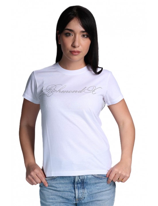 t-shirt john richmond DONNA WHITE - UWP26279TS vista frontale